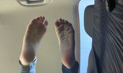 College Girl Feet Ignoring you in Car