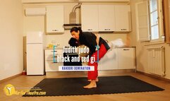 Judith judo black and red gi randori domination