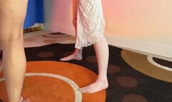 Lovely Bea is taught how to twerk by Goddess Rocky