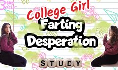 Custom: Farting College Girl Desperation!