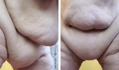 Mesmerizing belly slaps POV