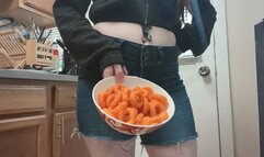 Verbal Humiliation Crush Chips under Boots leftovers for pig