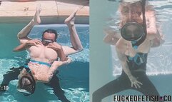 hd Eat pussy pool underwater apnea naked orgasm skinny porn star