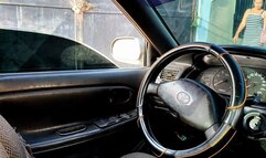 Starting, pumping pedals and driving this old and flawed car (3)