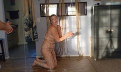 Cutting String and Fucking a Cocksleeve