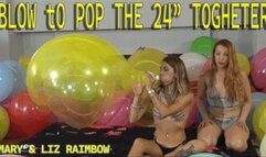 blow to pop the 24" togheter