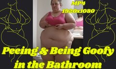 SSBBW Rachel Pees and Dances in Her Bathroom MP4 1920x1080