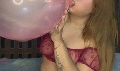 inflating and bouncing 22 inch balloons