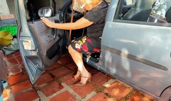 A lot of pedal pumping to get my car and drive it (1)