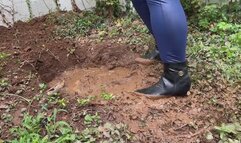 Muddy Ankle Boots!