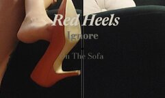 Silent Seduction: Red Heels Tease and Temptation