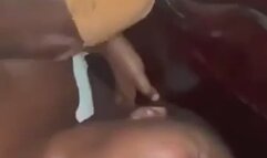 Horny thick BBW squirts all over my dick as I fuck her and bite on her finger
