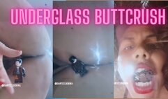 Giantess underglass buttcrush