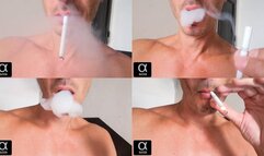 Smoking Muratti red 100s in your face 230824