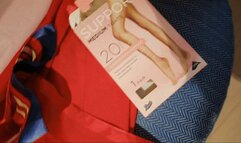 Uniform And Pantyhose - Flight Attendant Shoeplay in nylon