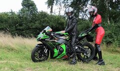 Biker girl fucked outdoors