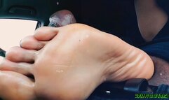 Lucky Leprechaun car sock n solefuck directors cut starring Camila Marley and Blaq Tarantino