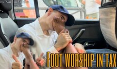 FOOT WORSHIP IN TAXI