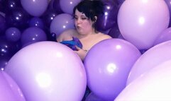 Electric pump purple balloon fun