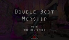 Double Boot Worship with The Hunteress