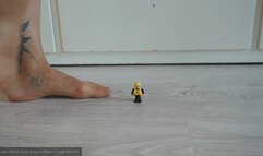 Tiny Slave Toy - Trample it under my nylon foot and crush him without mercy 4k