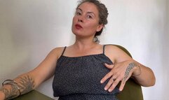 eacher plays with her tits avi