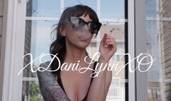 Smoking 100s Outside Cigarette Crush