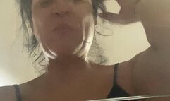 Spitting on you mouth