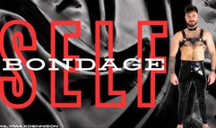 Latex self bondage orgasm