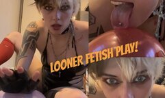 your GOTH GF indulges your BALLOON FETISH one more time