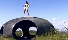 14 minute naked posing compilation film with commentary