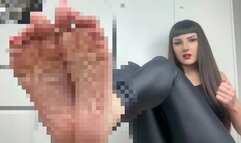 Beg for me to jerk off - sensual feet humiliation JOI pixel porn version