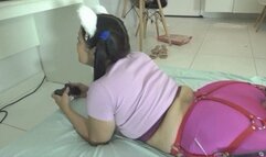 BURRIED ON ASIAN GAMER ASS BY KIARA AND BABE CAM BY DANI FULL HD