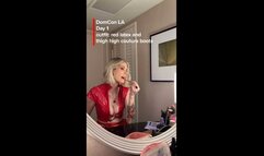 Sheer Nude Latex Photoshoot - Goddess Kyaa Supermodel BTS Vertical HD - 720p MP4