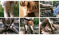 EXCLUSIVE PREMIERE: Lost in deep mud sexy bride