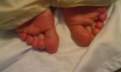 Malefootflava hot new model LJSlim Under-the-Cover Long Toes Foot Tease