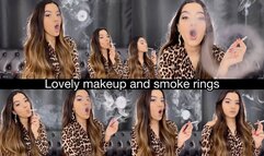 Lovely makeup and smoke rings