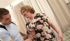 OLD HAIRY COUGAR FOR YOUNG COCK