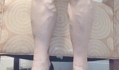 Peek toe heels and lingerie