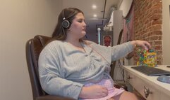 Office Fatty Gains Weight Working From Home (720p)