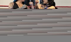 Humiliating bare feet face and spread eagle pins!