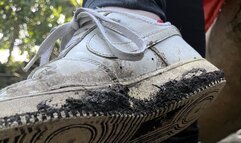 Muddy Walk in my Dirty Nike Air F1 Trainers Sneakers - ASMR Watch me get them muddy, then order you to lick them clean