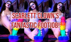 Scarlett Clown's Fantastic FootJob!
