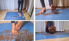 2 - Messy feet with nutella