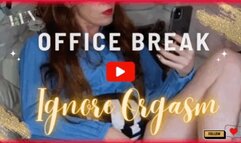 Ignore You Office Break Masturbation Up Skirt LeverageURAssets No Panties Blue Shirt - 508