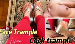 Evil Lohan: Cock crushing with silver heel (720p)