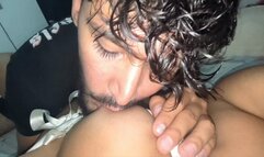 my boyfriend sucks my tits