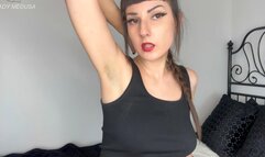 Sensual sweaty armpit licking humiliation
