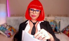 MEAN Lady BOSS is HUNGRY For Your Cock and Taking HUGE Cumshot JOI Bj