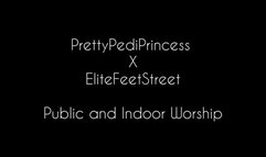 Public Foot Worship With EliteFeetStreet Before Inviting Him Somewhere Private For My Smelly Feet After Errands